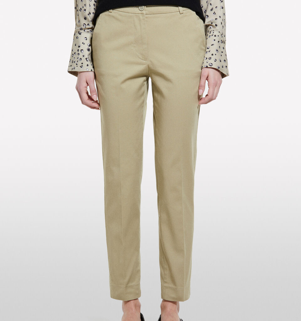 Chinos verde militar - calças chinos para mulher - Verde Claro | Sisley image number 4